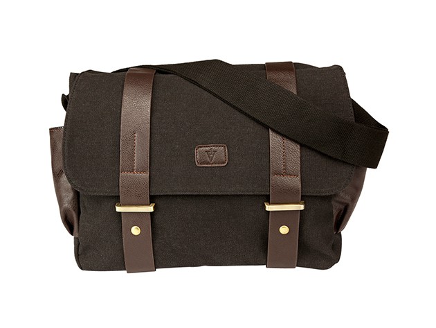 The Jorg Messenger Bag adds a 11,000mAh charger to a sleek and stylish carryall.