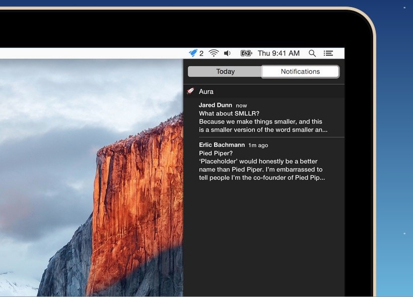 You can use Gmail's web app and get Notifications in OS X with Aura.