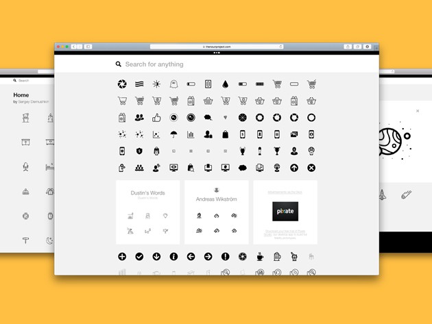 The Noun Project is a collection of more than 150,000 beautifully rendered, royalty-free icons.