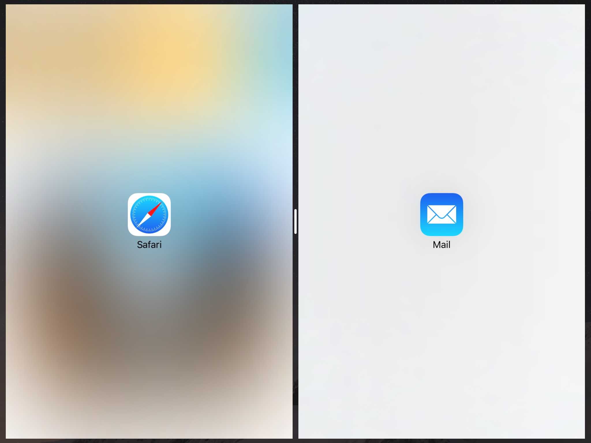 Split View iPad iOS 9