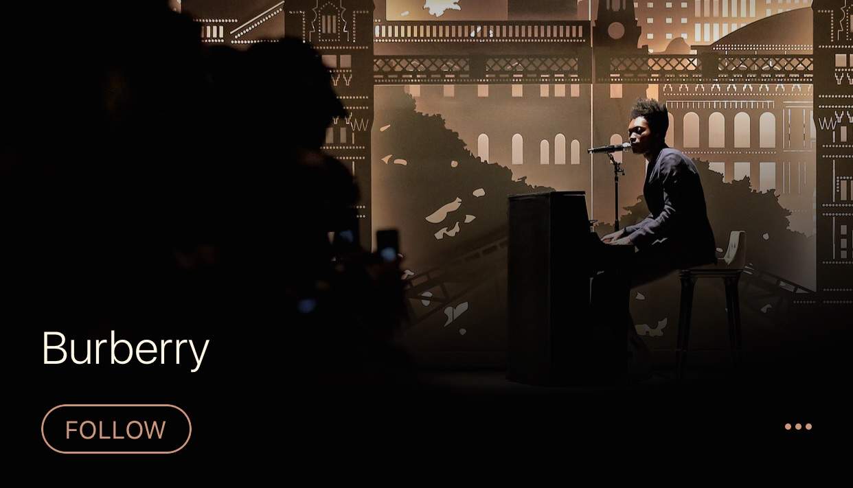 Burberry is now on Apple Music.