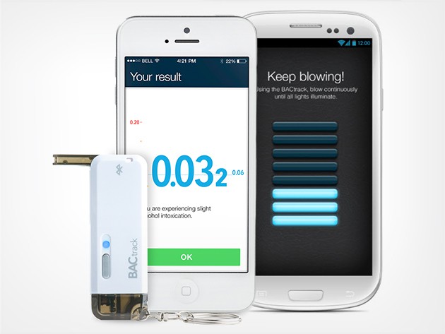 The BACtrack turns your phone into an accurate breathalyzer, eliminating any doubt as to whether it's a good idea to get behind the wheel.