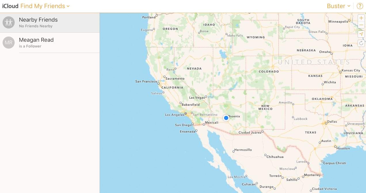 iCloud.com now has Find My Friends.