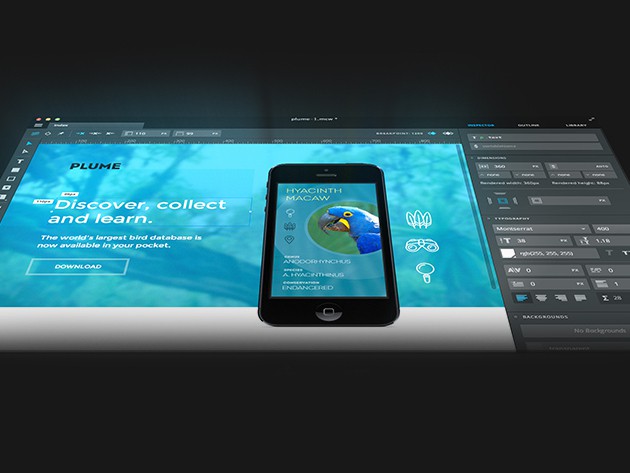 Macaw's Web Design Tool makes coding an simple matter of moving visual elements around on the screen.
