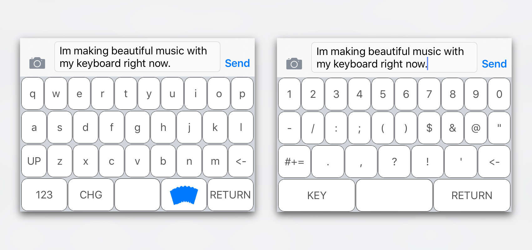 The most melodious way to type.