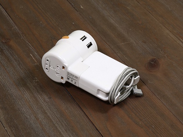 The Twist+ World Charging Station can charge up to five devices at once from a single outlet in 150 different countries.