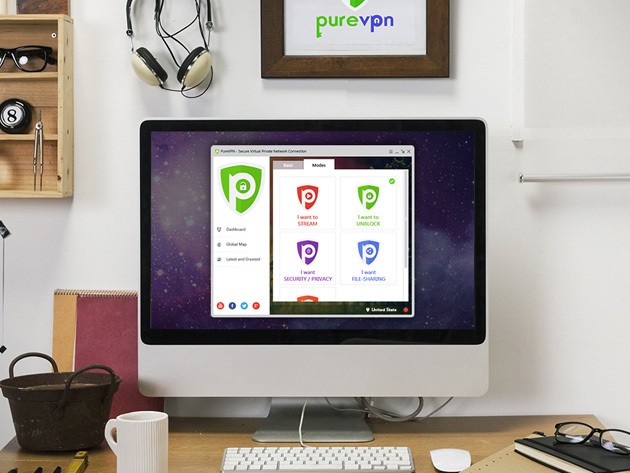 PureVPN encrypts and accelerates your internet connection while bypassing location restrictions.
