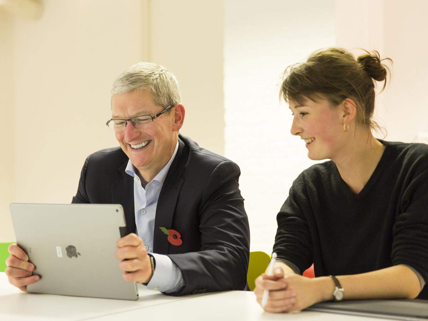 Tim ditched his Mac for the iPad Pro.