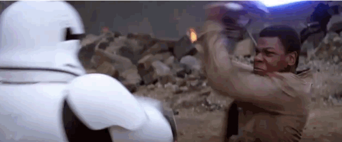 Finn getting his reps in before facing Kylo Ren.