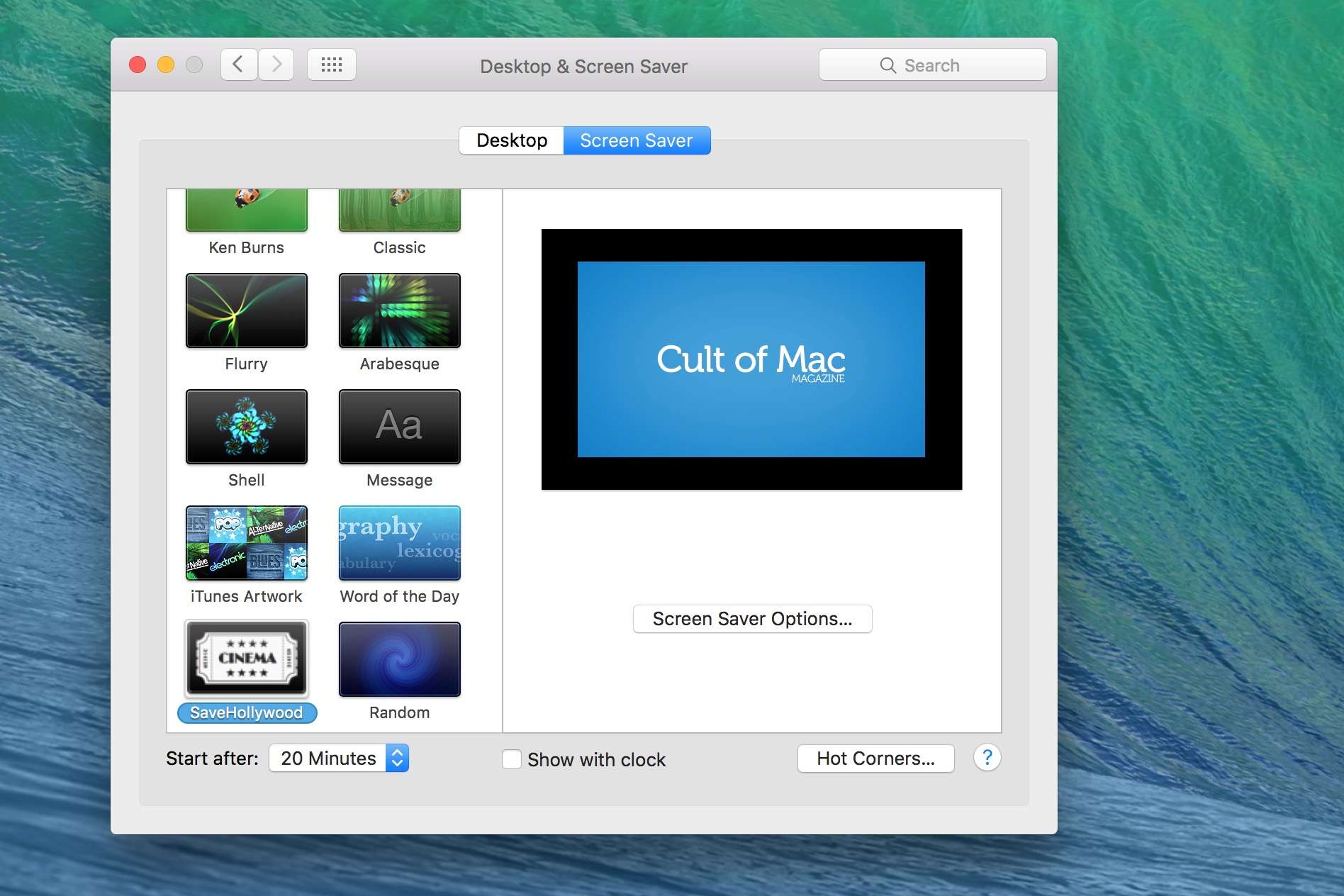 Now you can get any video you like up on your Mac's screen saver.