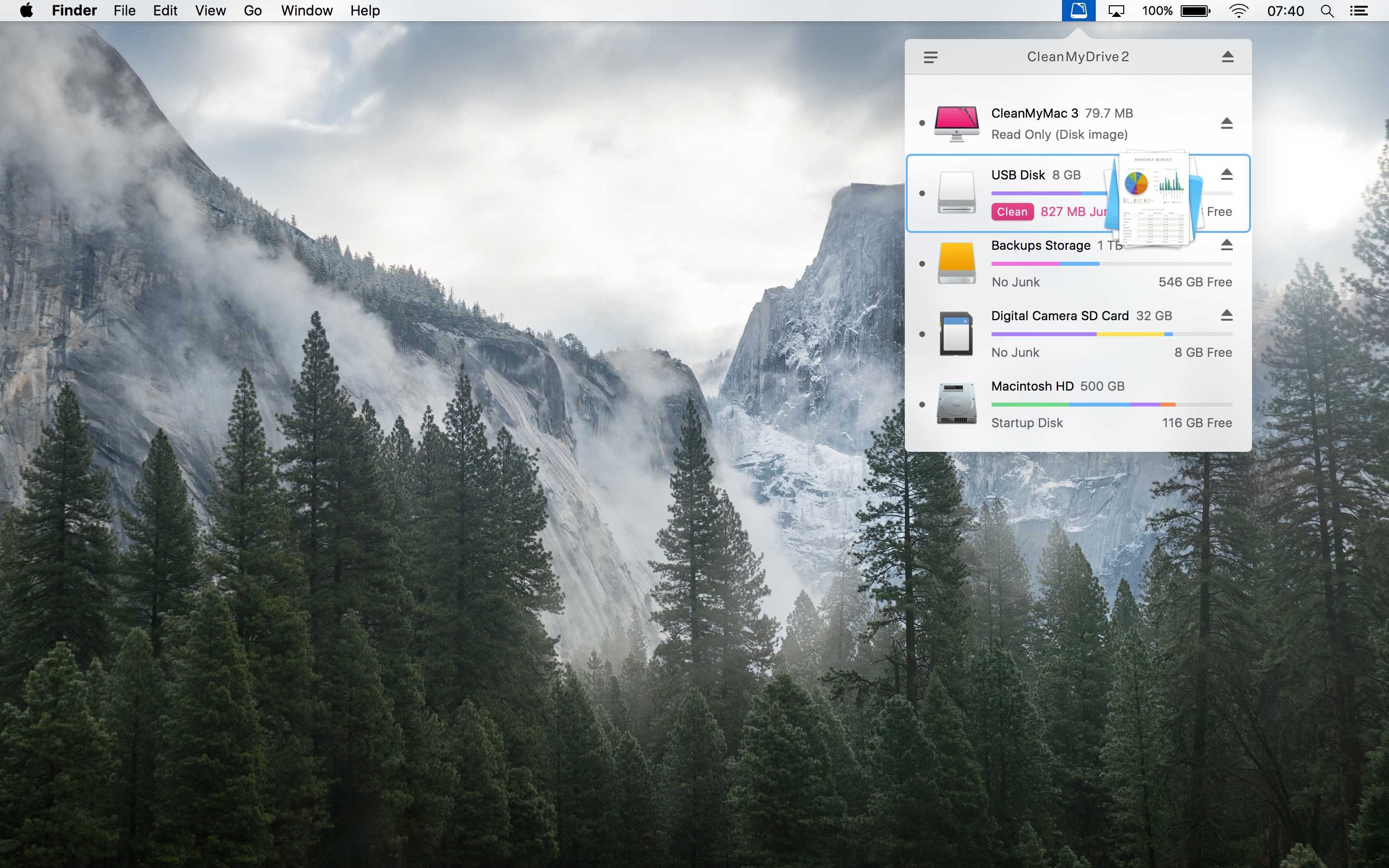 Finding and deleting junk on your external drives is super easy with CleanMyDrive 2.