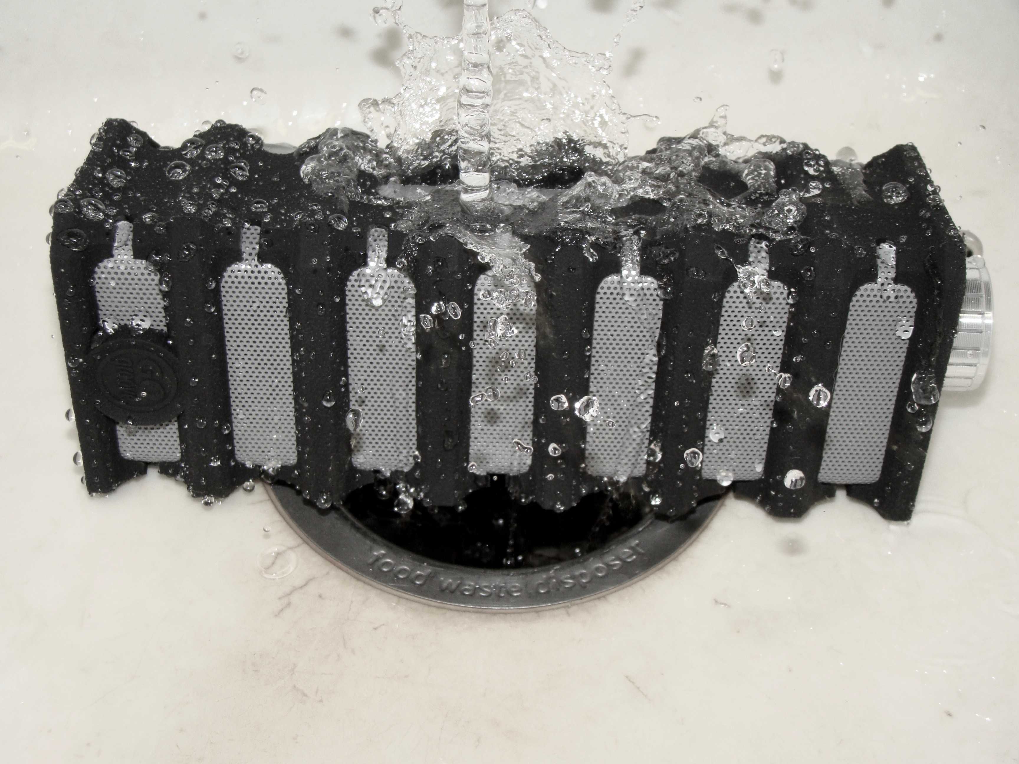A little water won't hurt GoGroove's rugged BlueSync RGD speaker.