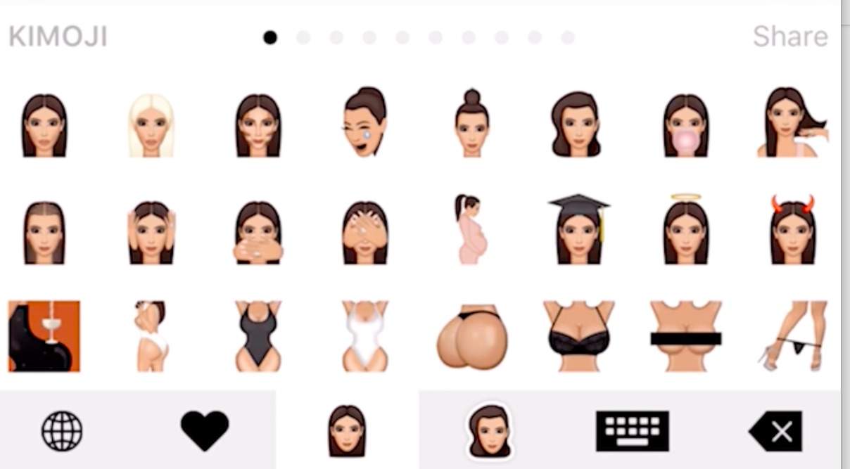 Kim Kardashian wants to takeover your keyboard.