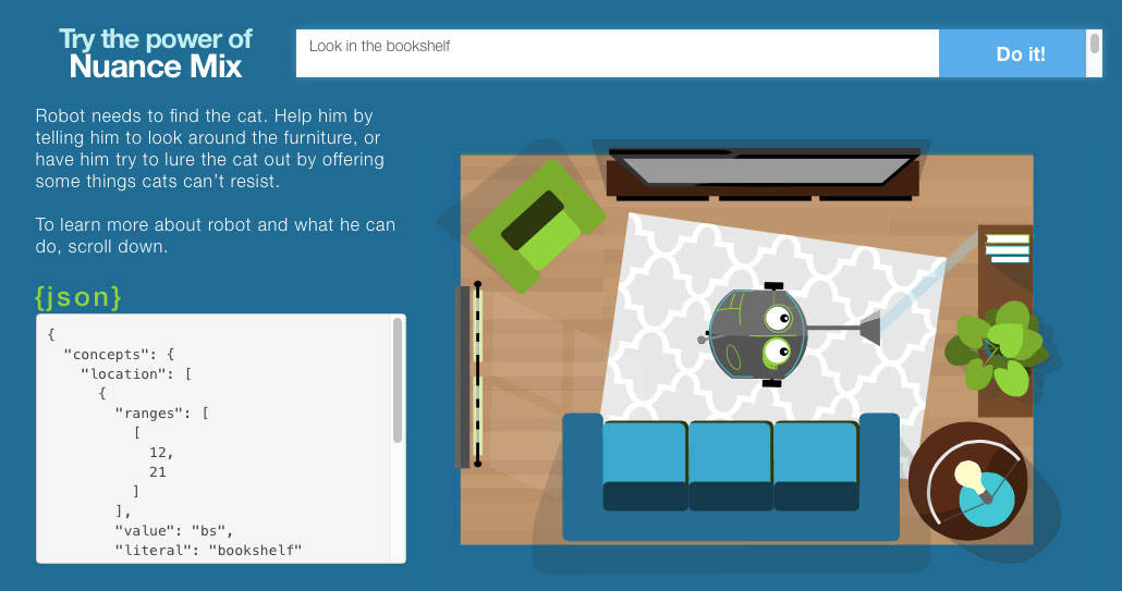 Command your robot to find your cat with just your voice.