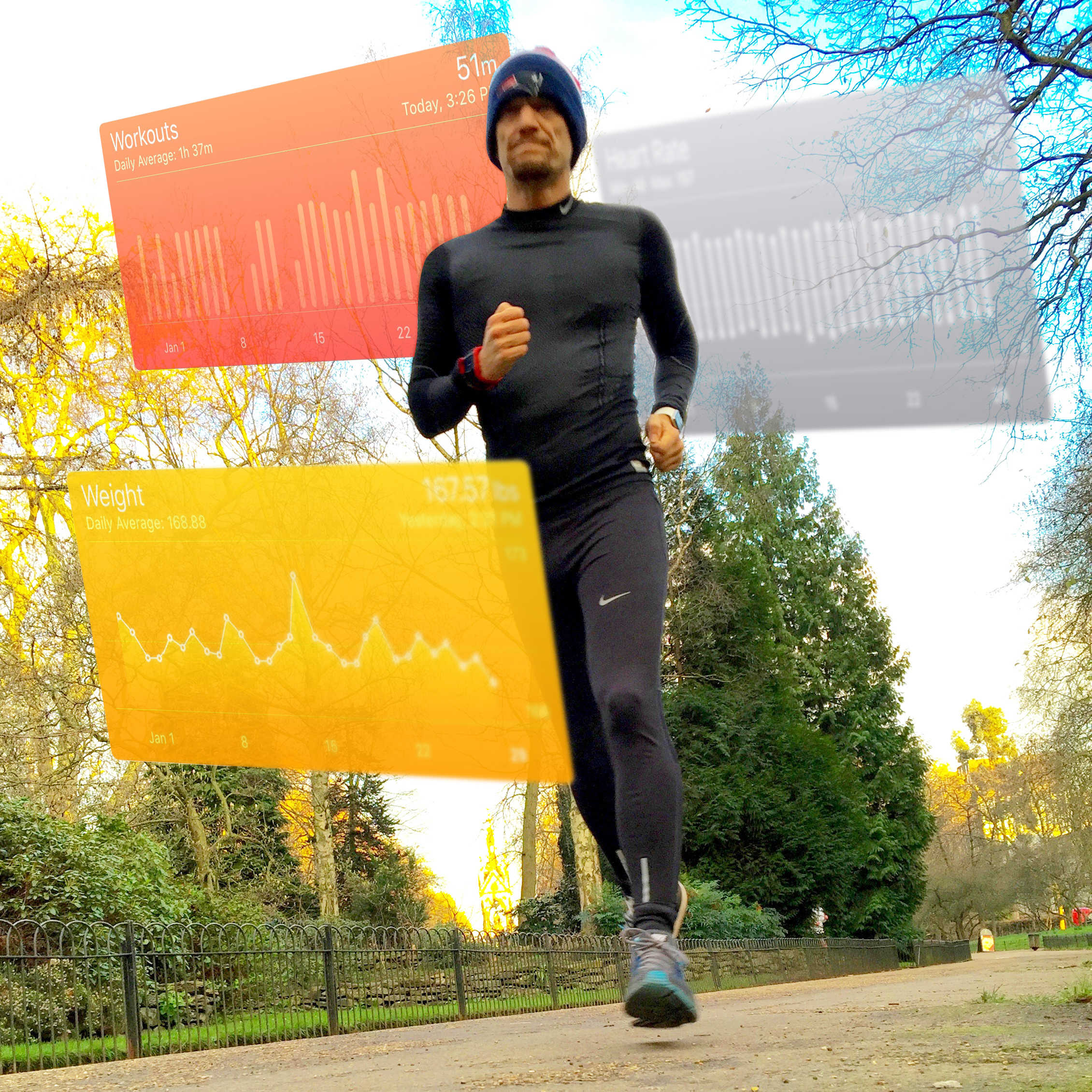 A dashboard for your body: all your key stats at a glance.