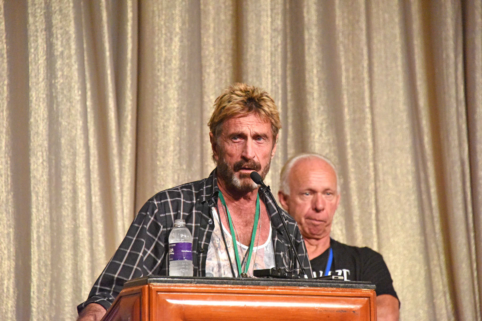 John McAfee at DefCon 2014.