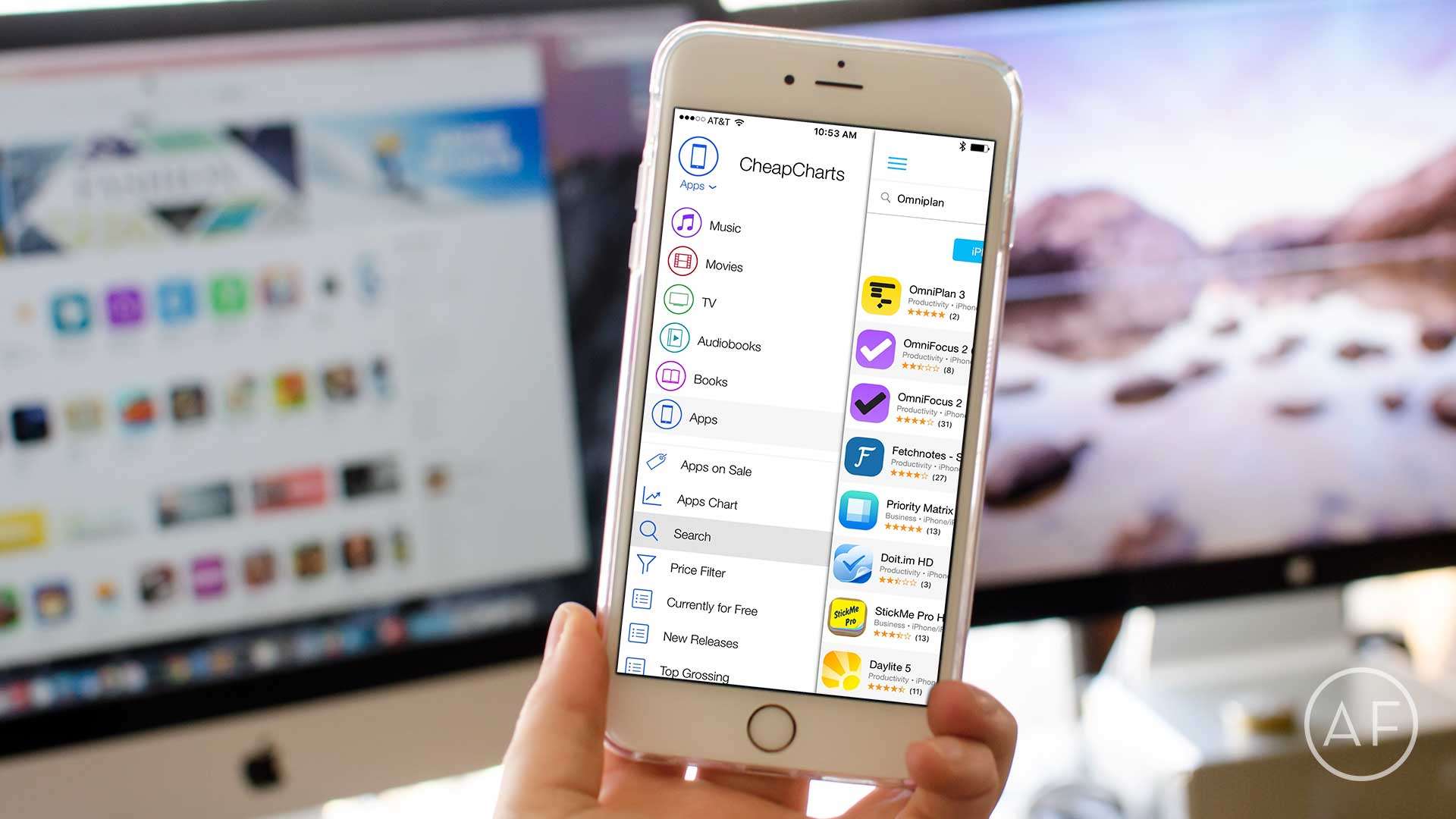 CheapCharts allows you to monitor price changes not only for App Store sales, but iTunes content as well.