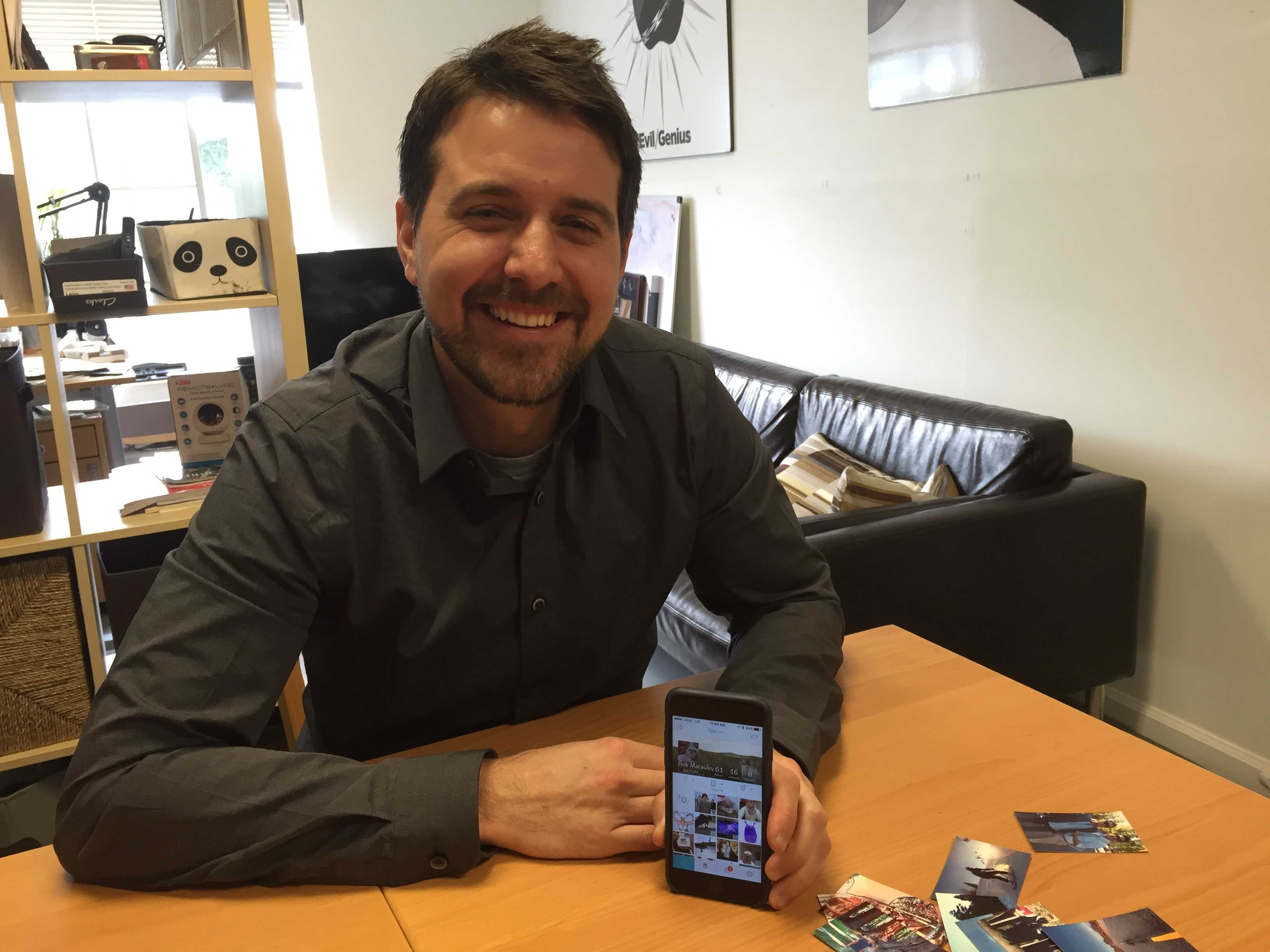 Robert Macauley shows off LifePrint, his app for bringing all your pictures to life.
