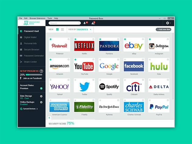Get control of your passwords and auto-fill information with a single, secure password