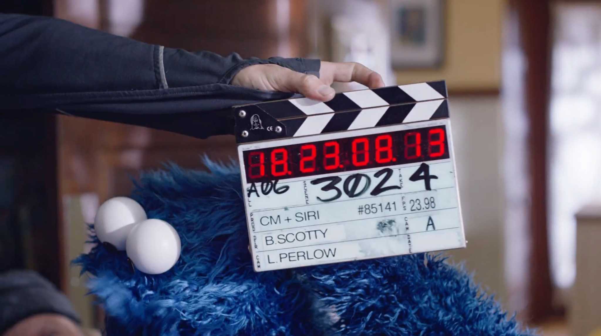 Cookie Monster Siri ad behind the scenes