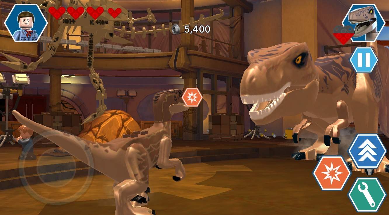 Lego Jurassic World dino fight