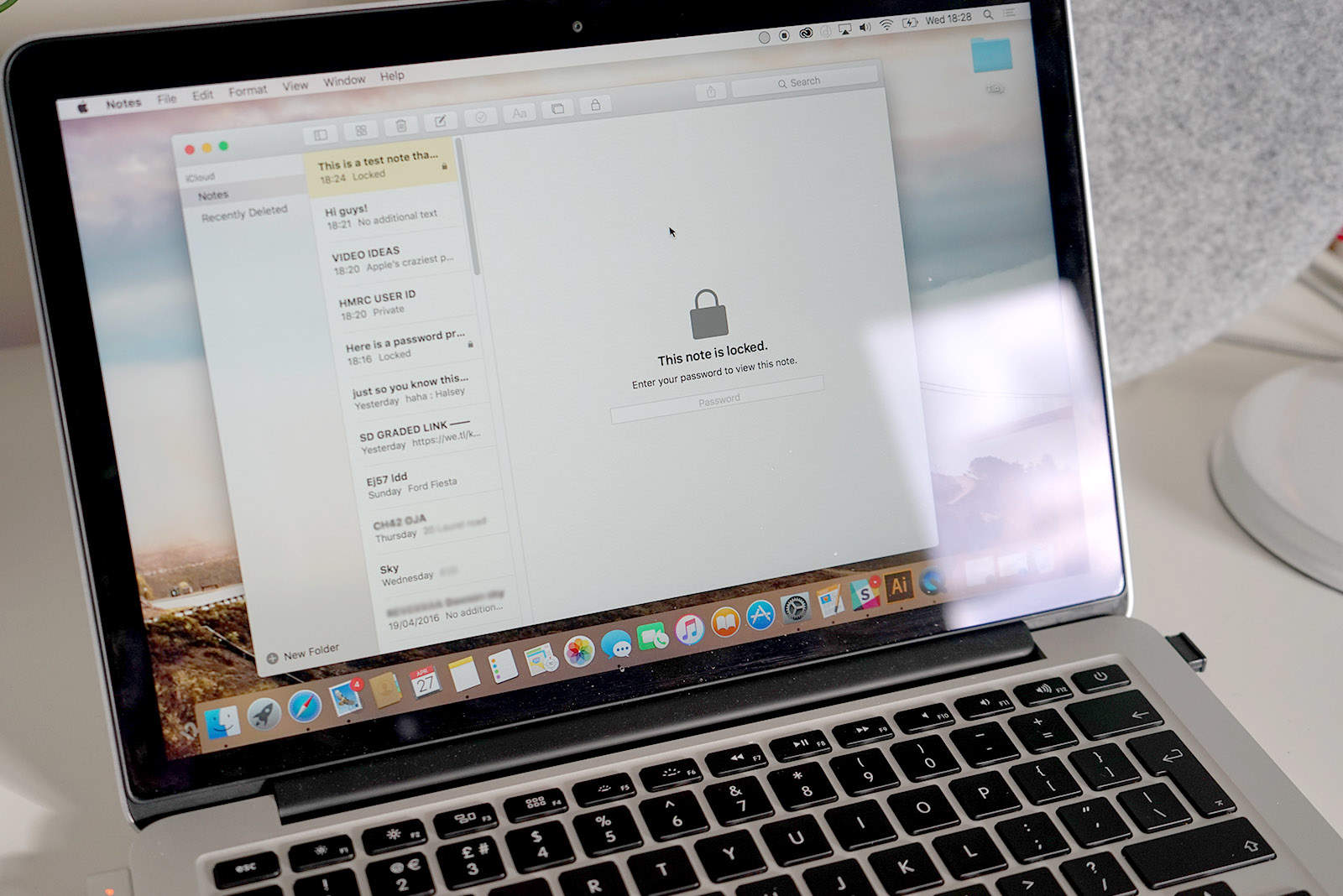 Password Protect Notes Mac