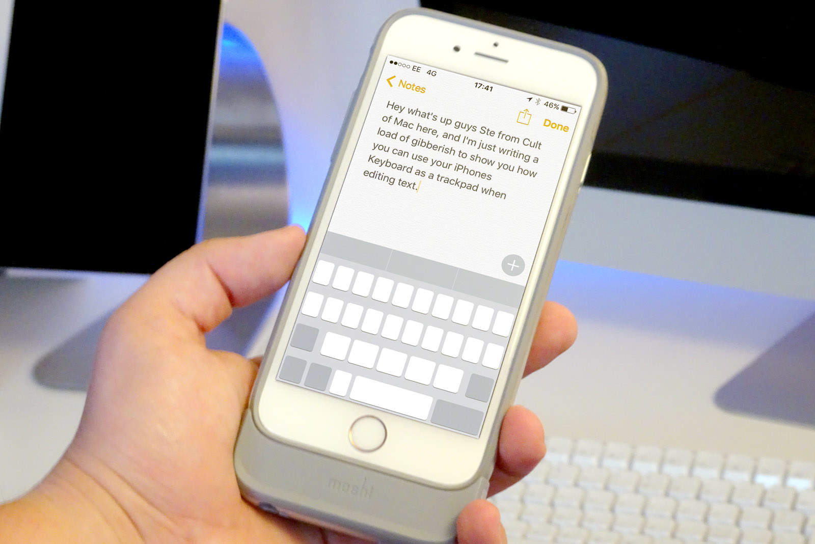 iPhone trackpad