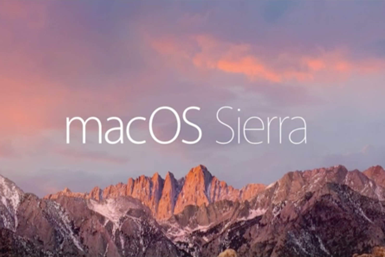 macOS Sierra is here!