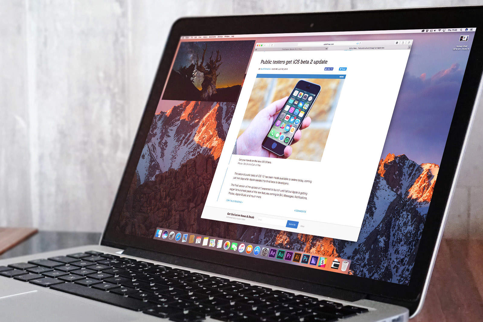 Picture in Picture macOS Sierra
