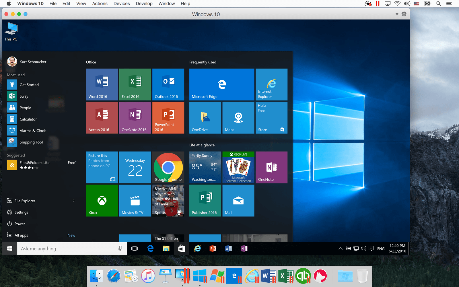 Windows 10 on Mac