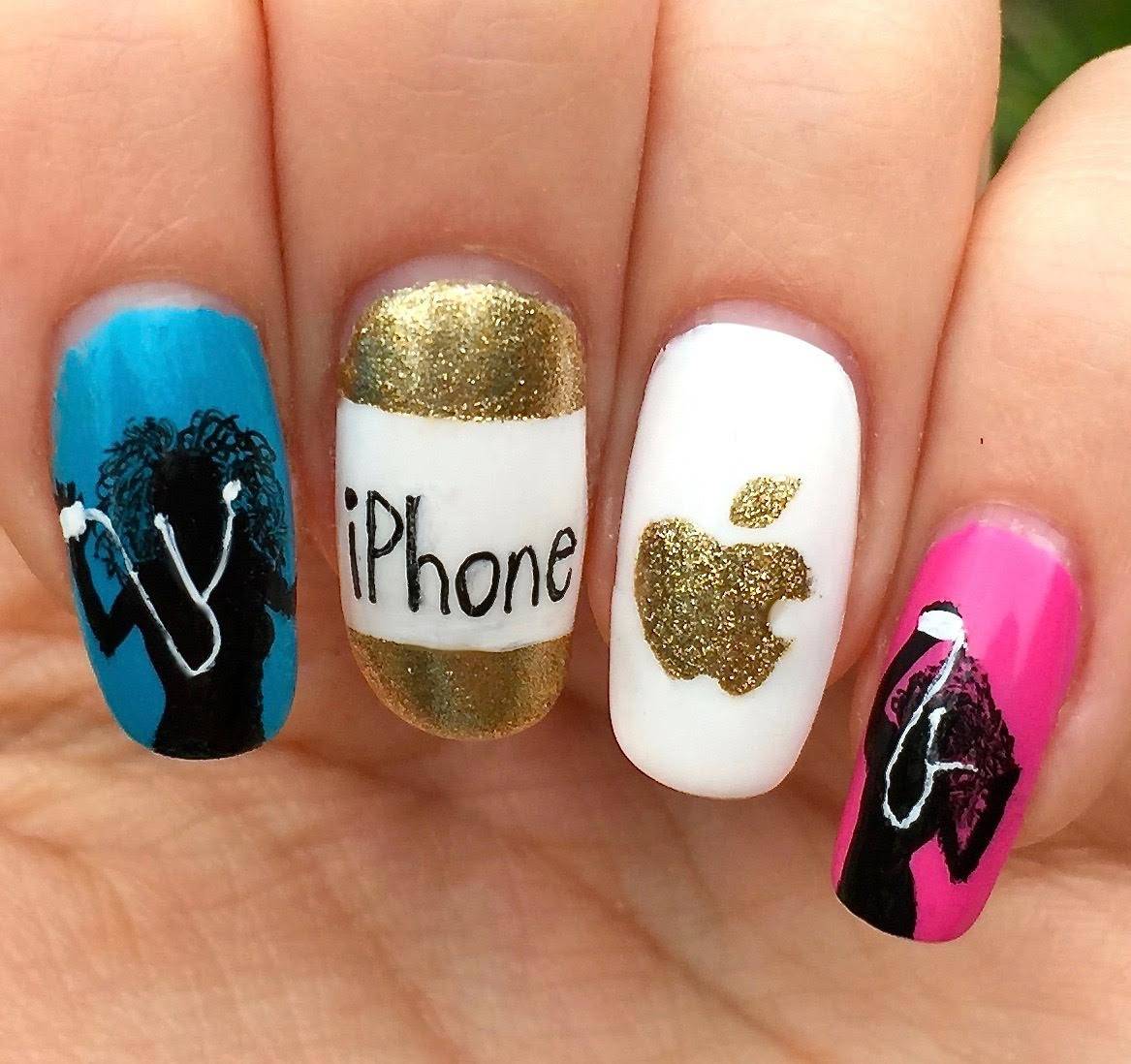 Apple nail art