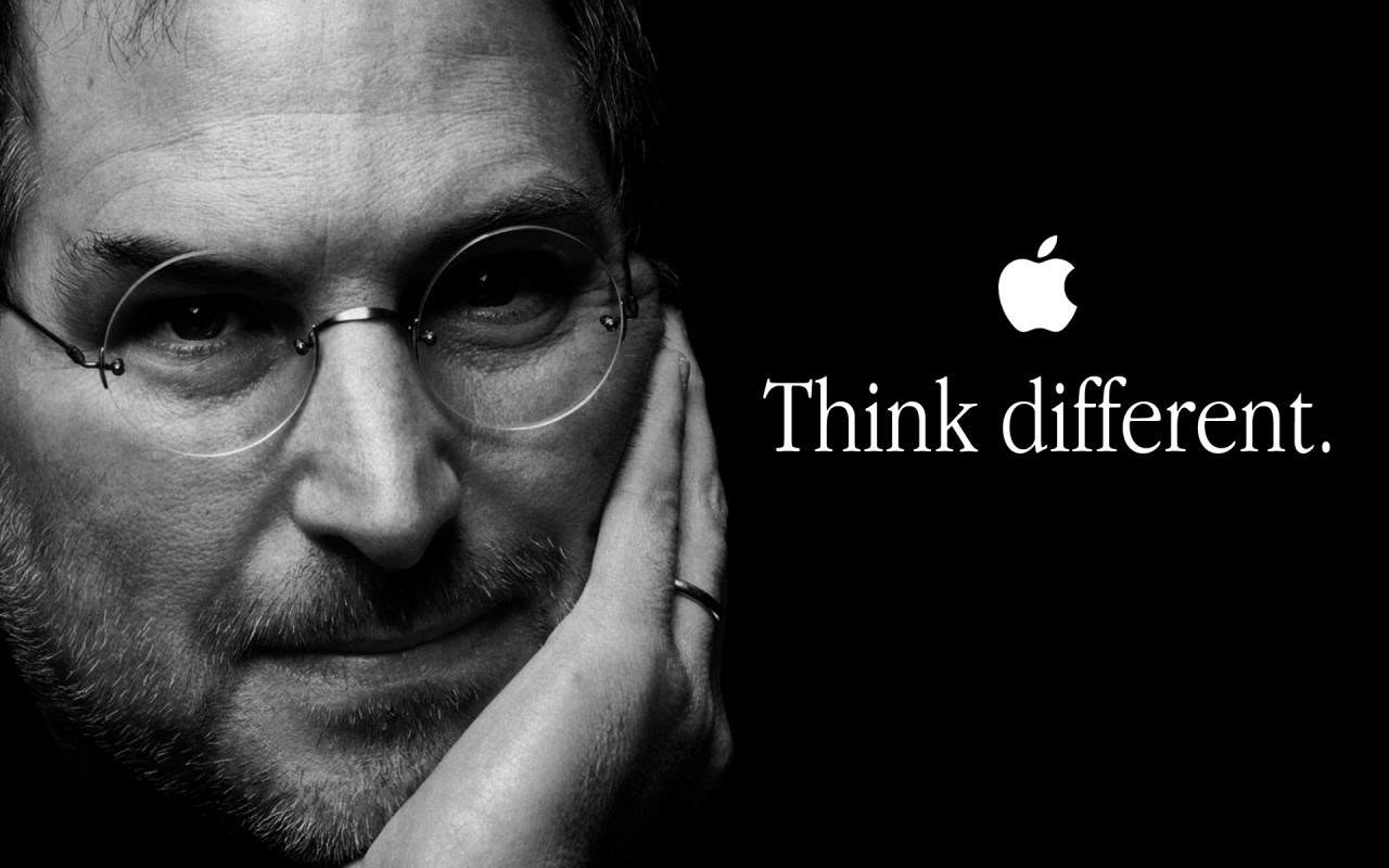 Photo of Steve Jobs with the 
