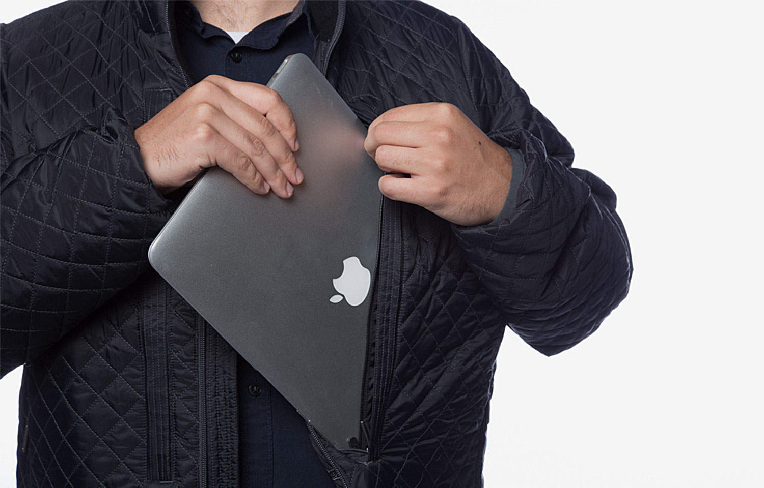 This guy happens to have a MacBook on his person.