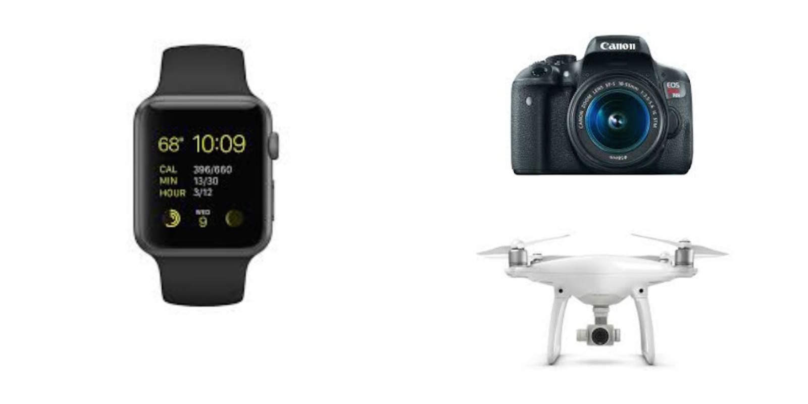 Deals on Apple Watch Sport, the DJI Phantom 4 drone, and a Canon camera highlight this week’s best of the internet.