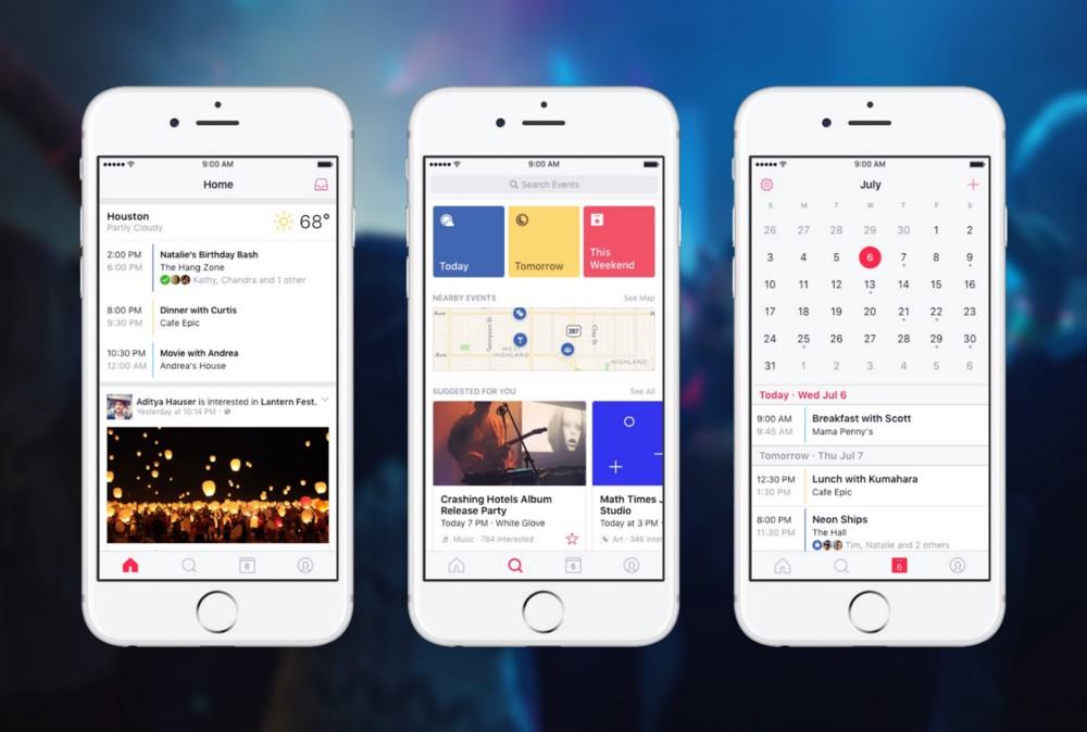 Find stuff to do with Facebook Events.