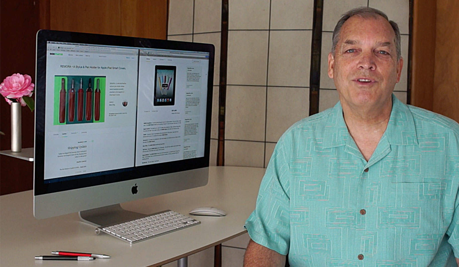Steve King never would've guessed that he would be designing products to go with computers created by an old swim club teammate, Steve Jobs.