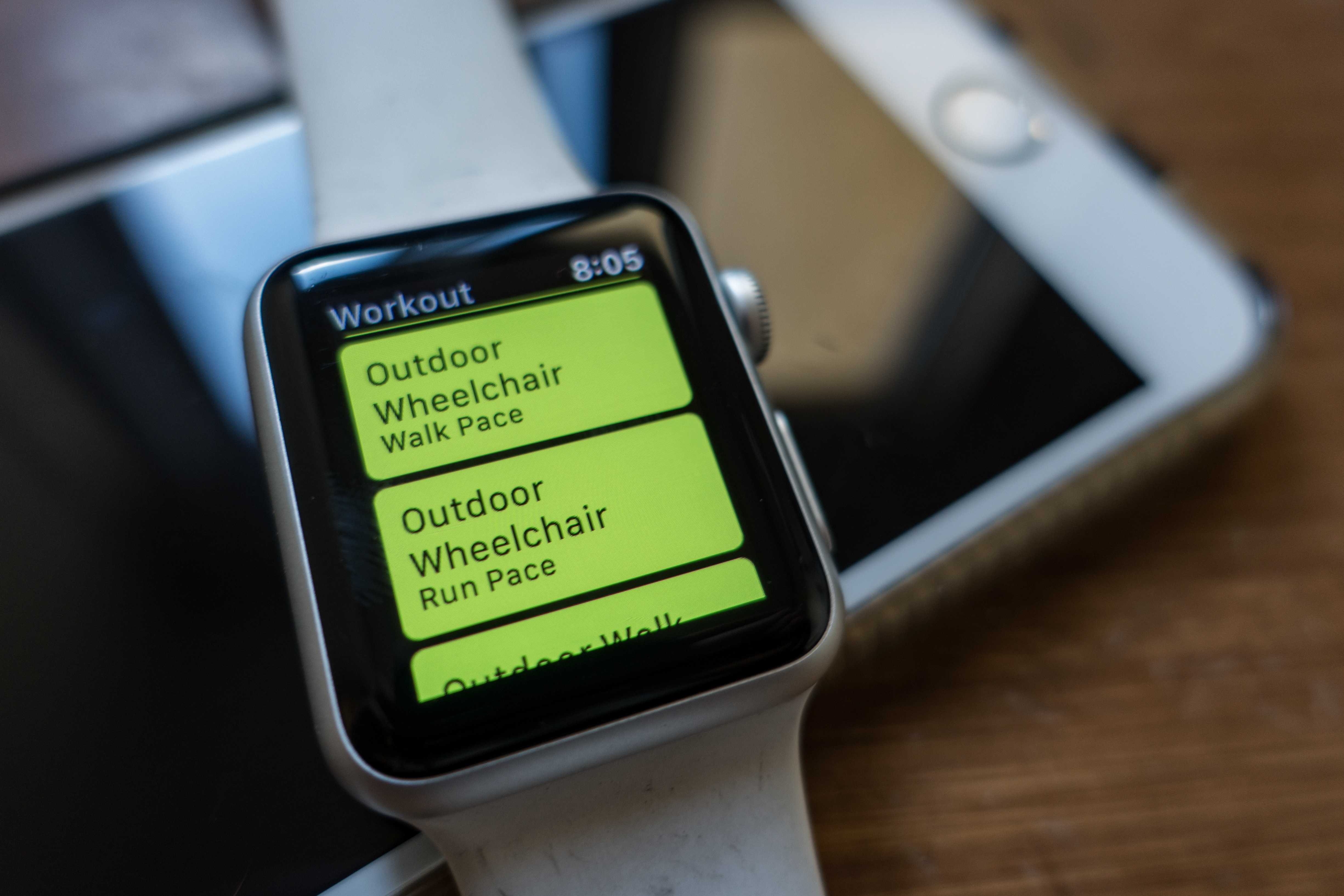 Apple watch wheelchair exercise
