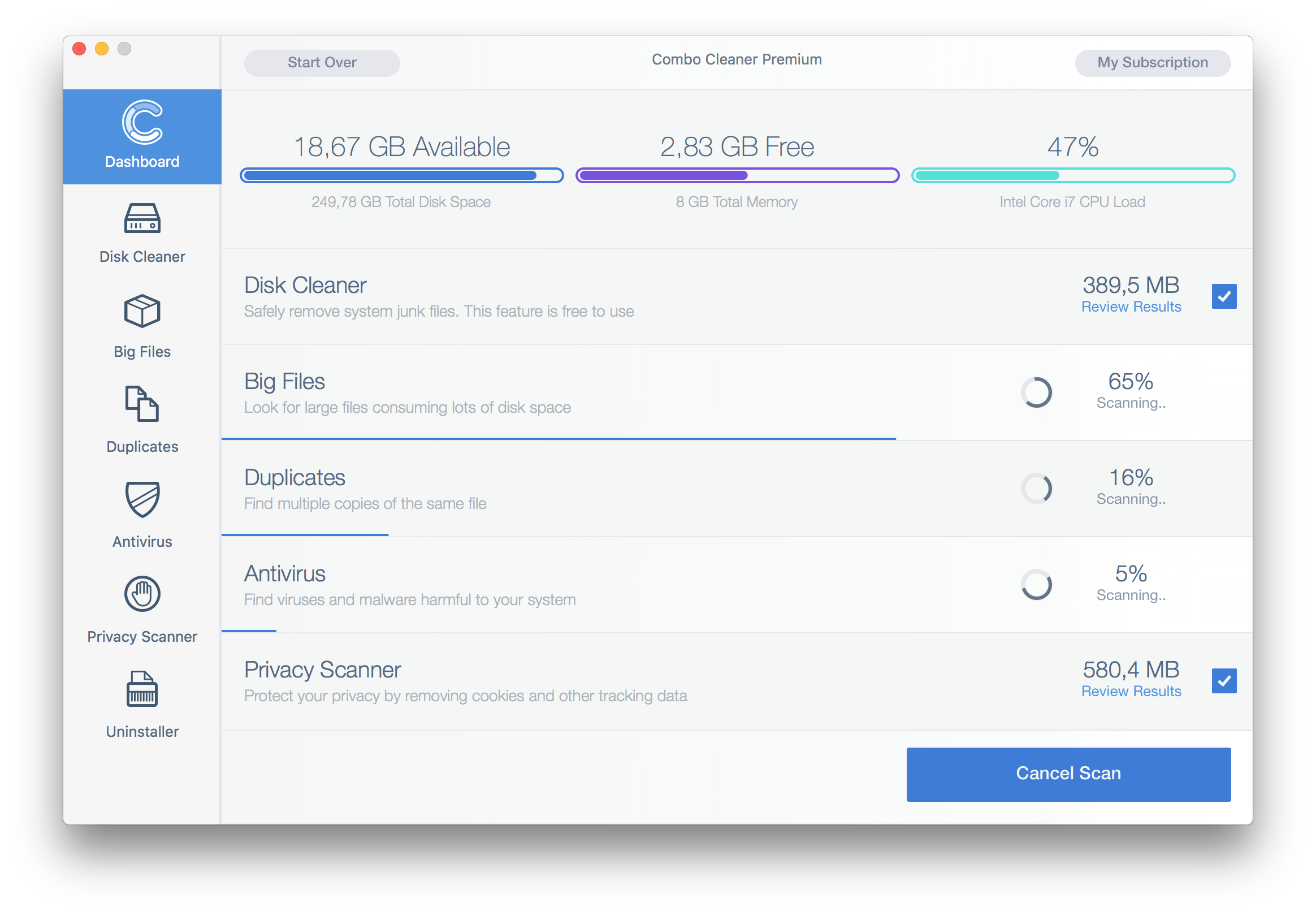 Combo Cleaner includes a powerful antivirus tool backed up by a dedicated team of software specialists.