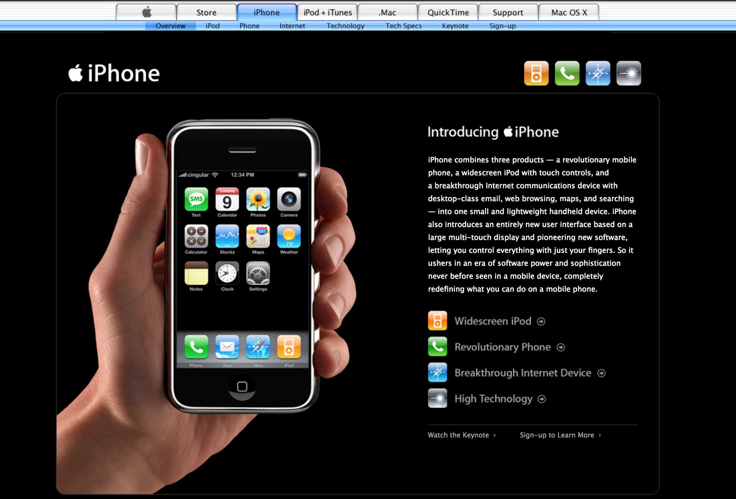 The original iPhone was a total game changer.