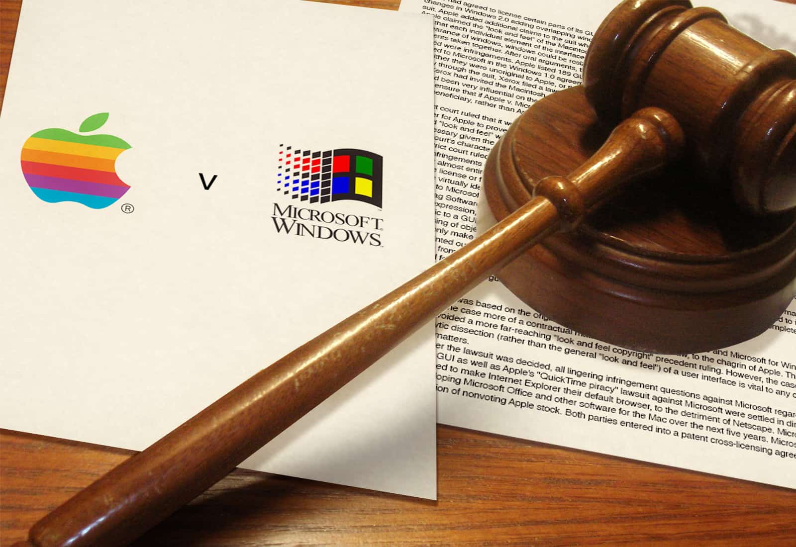 Apple vs. Microsoft was one of the big tech battles of the 1990s.