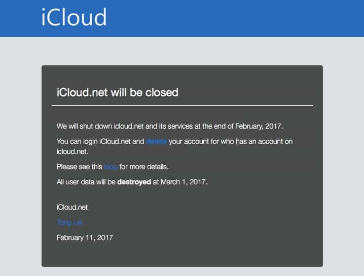 iCloud site