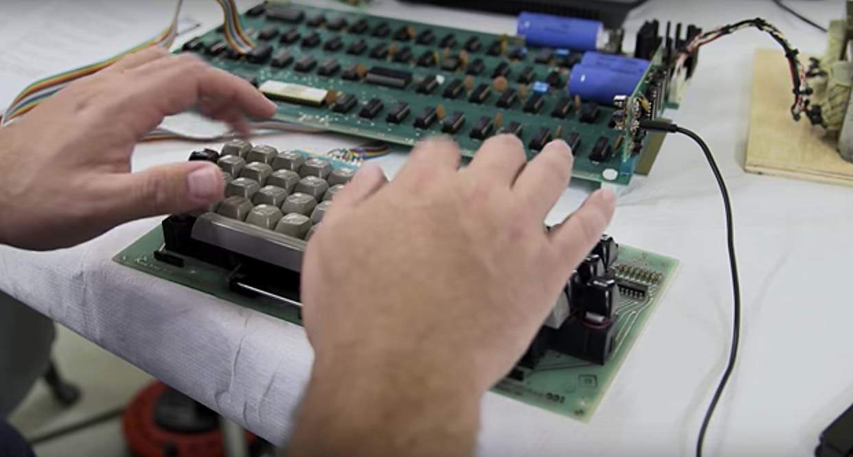 This is one of six Apple I computers in the world that actually work.