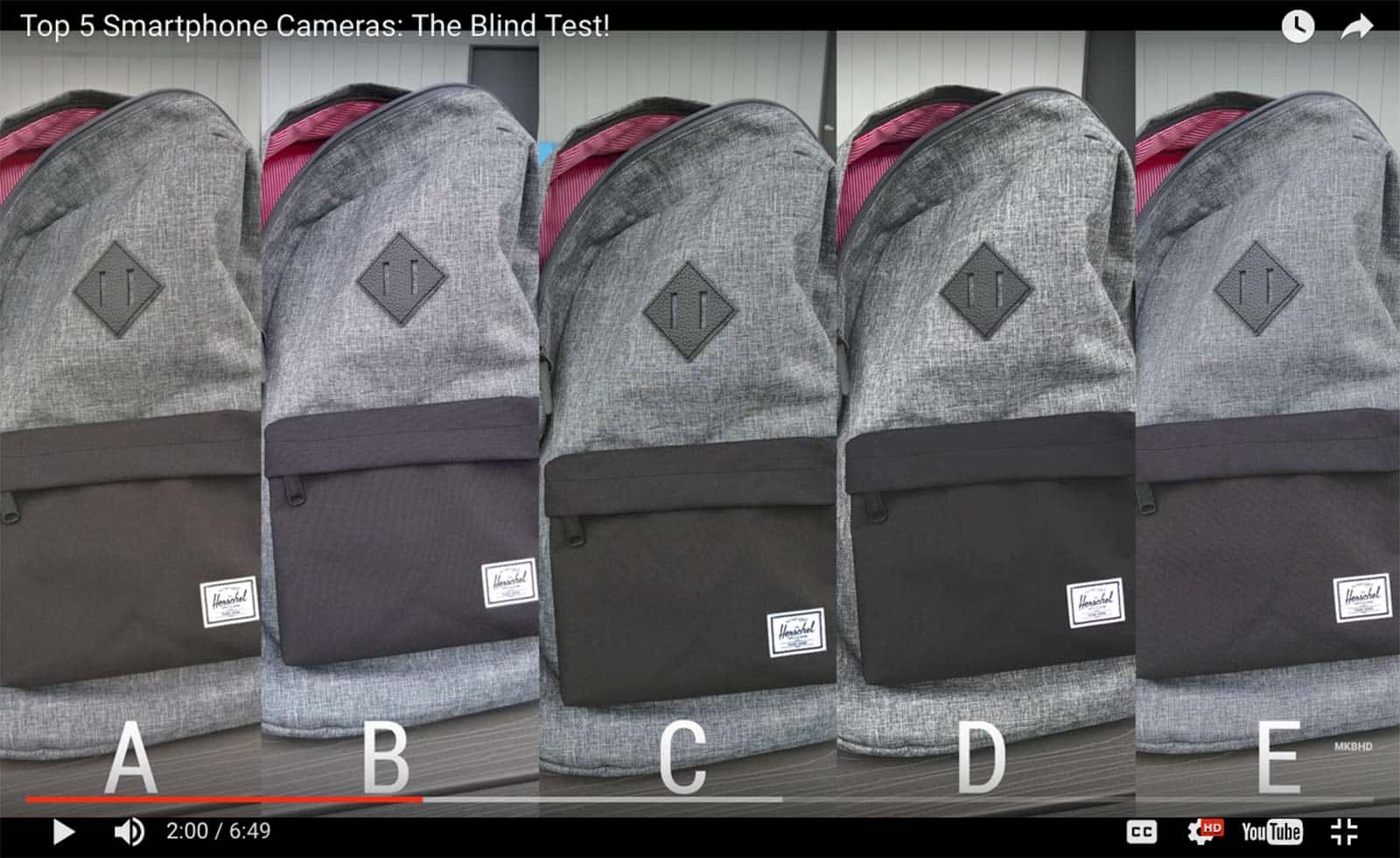 Five shades of gray. Which picture is from an iPhone 7 Plus?