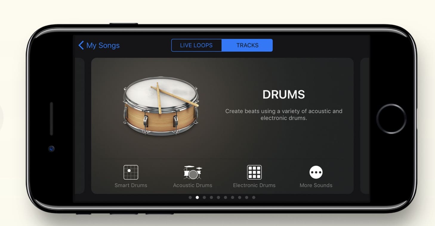 GarageBand on iPhone
