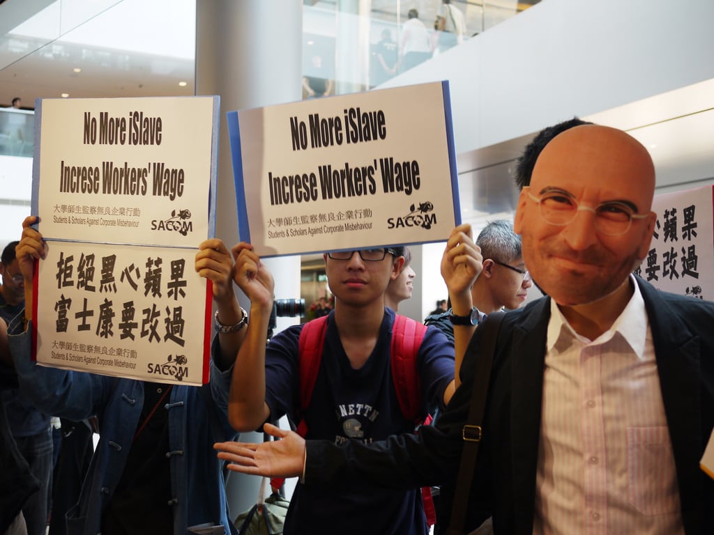 Apple faces criticism for conditions on the iPhone production line in Foxconn factories.