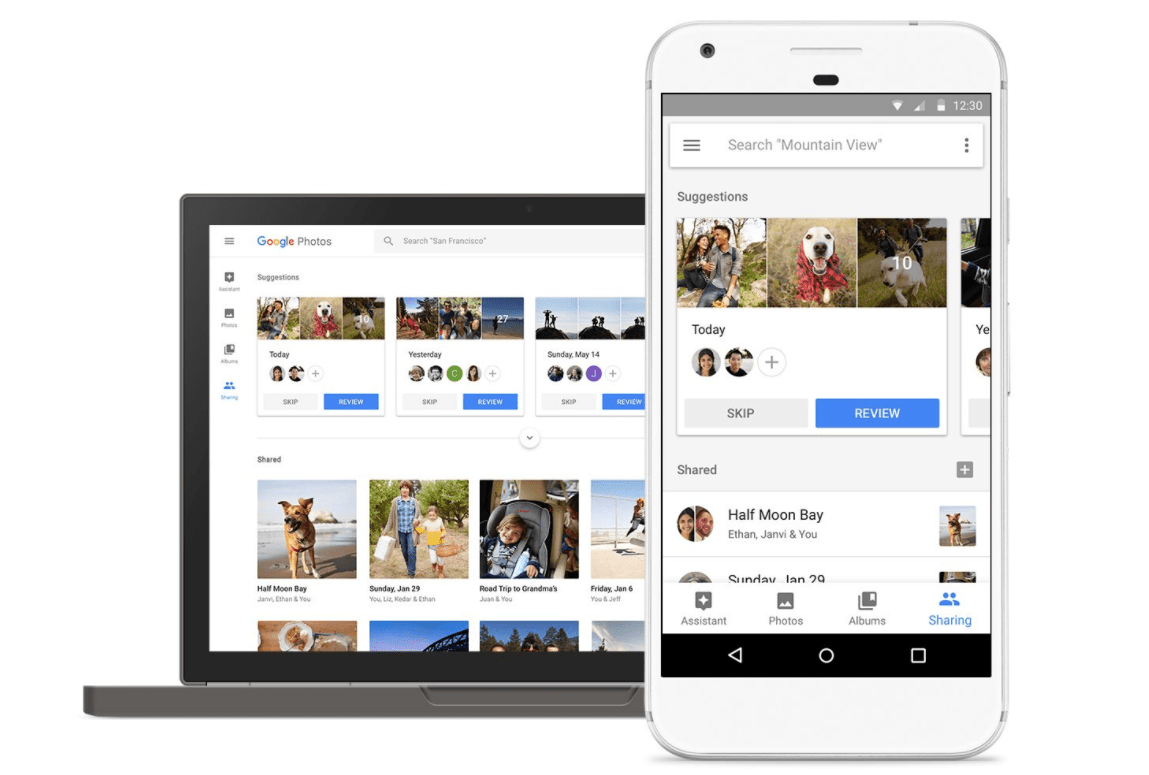 Google Photos sharing