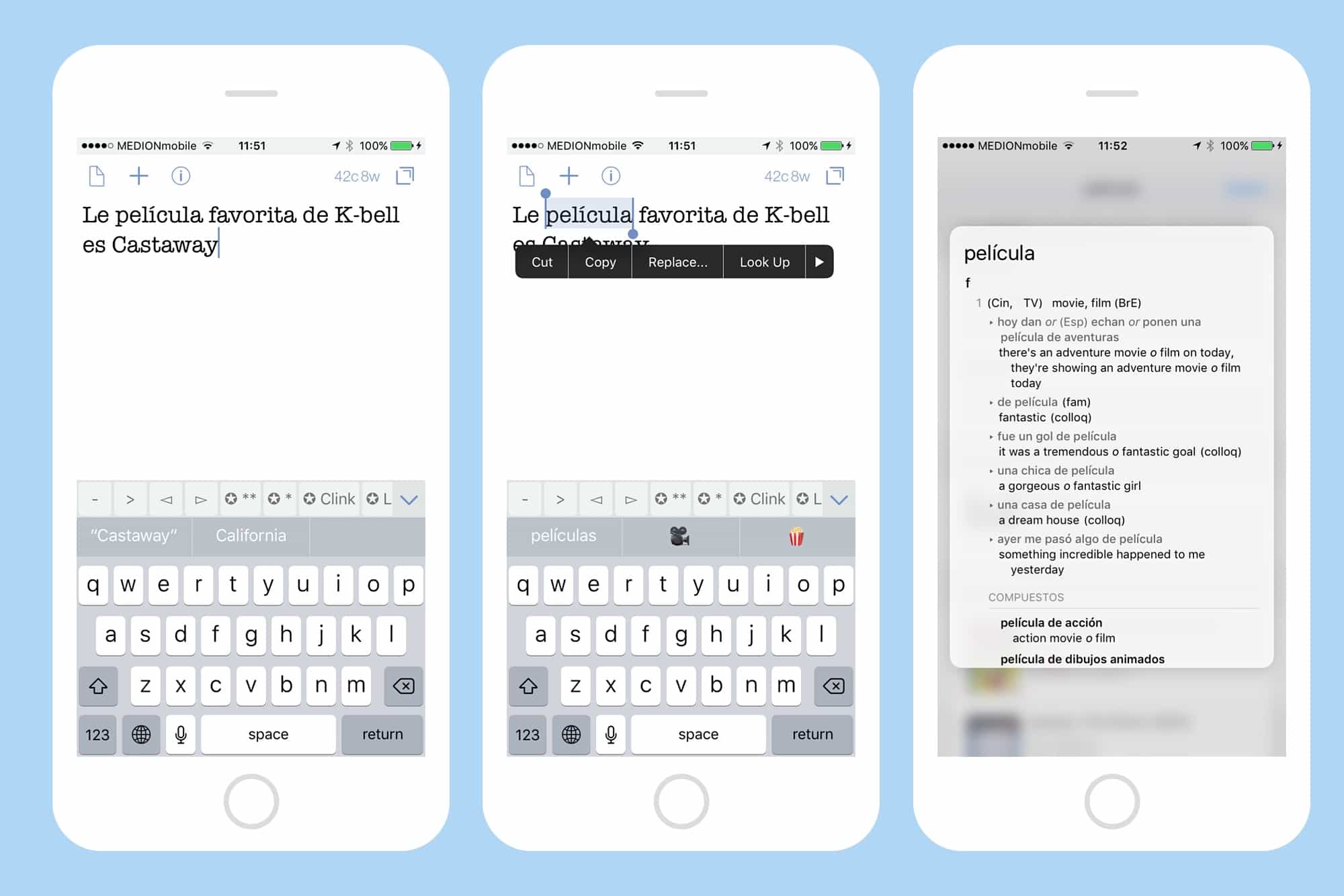 translate dictionary ios
