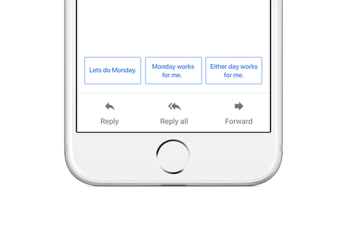 Smart Reply in Google Inbox.