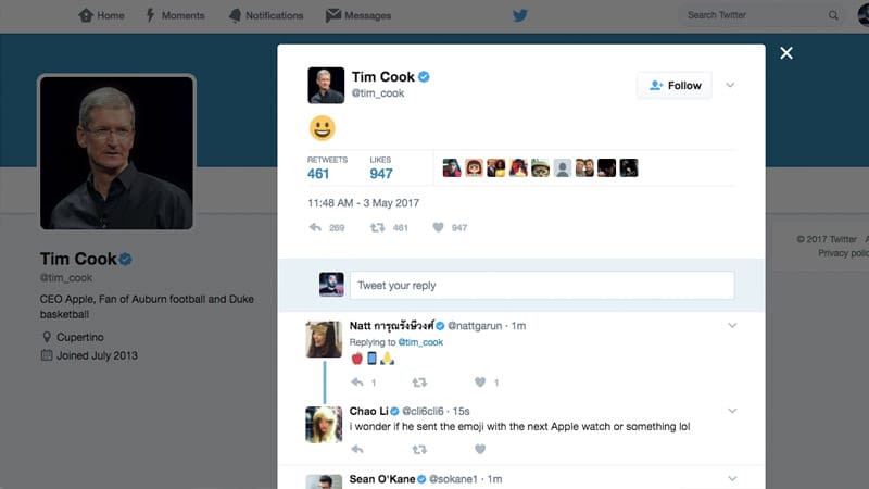 Tim's got a lot to be happy about.
