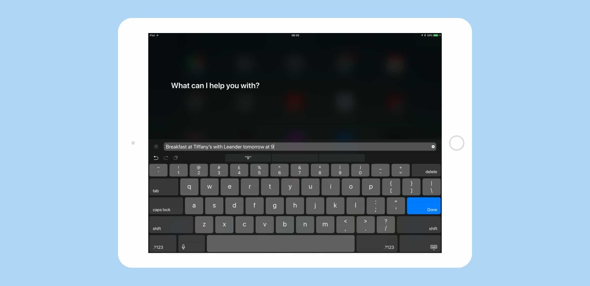 type to siri prompt